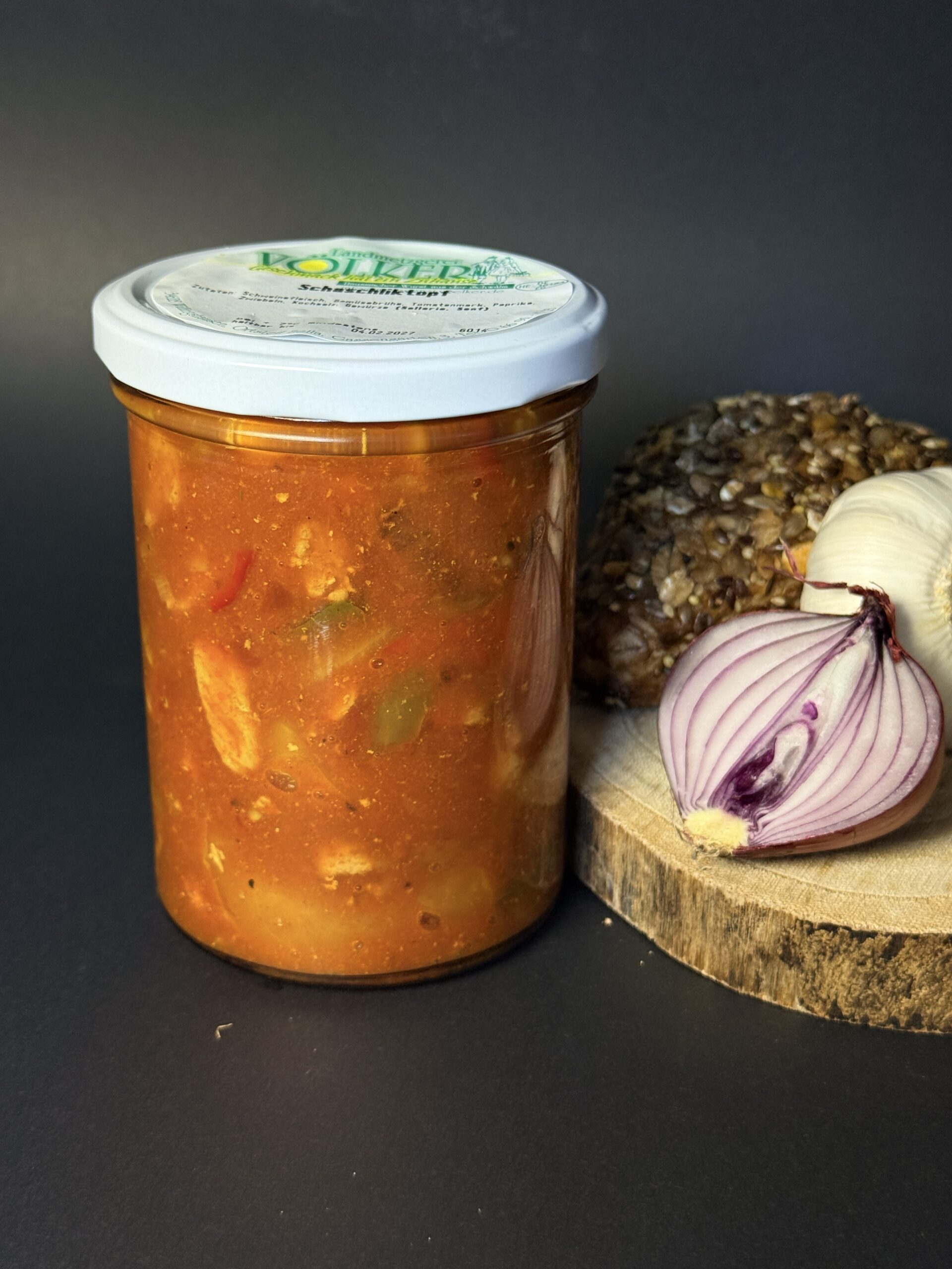 Schaschliktopf, gekocht im Glas
